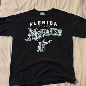 Florida Marlins Black T-Shirt